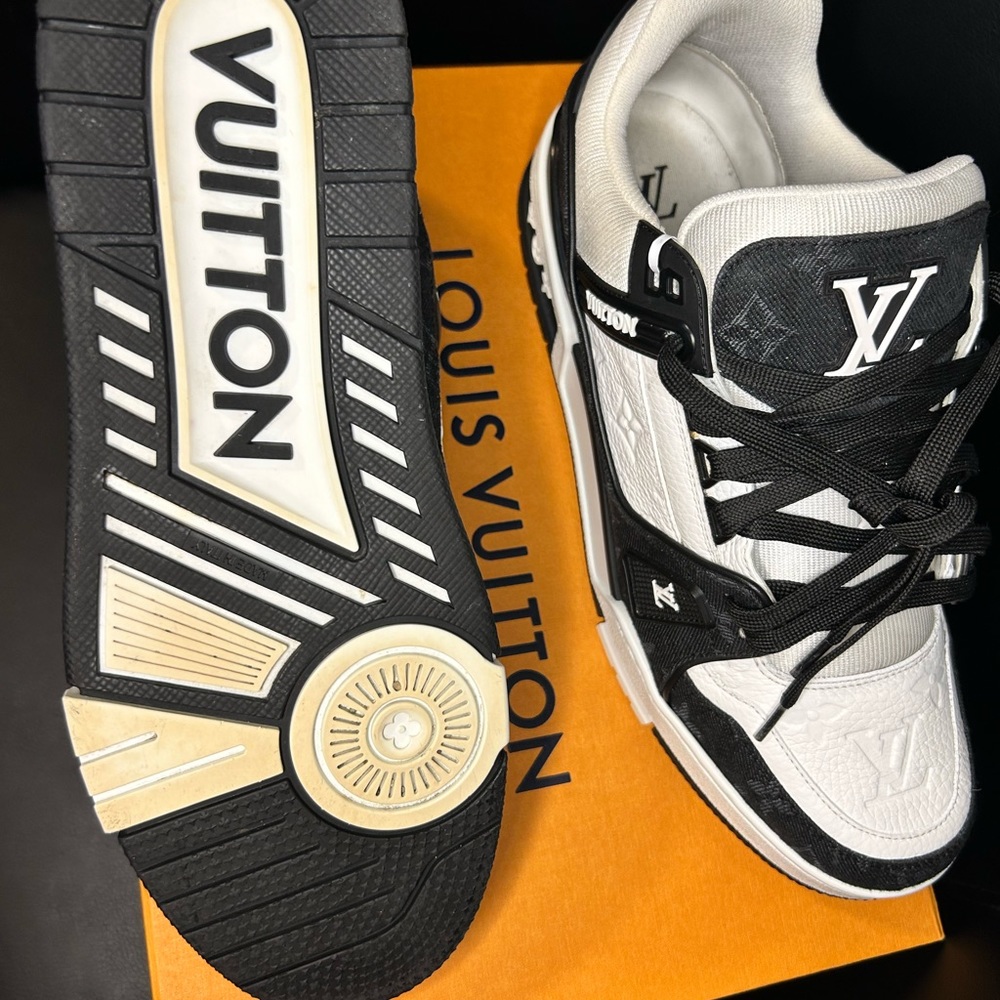 Lv sneakers slightly worn